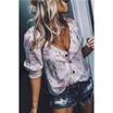 Women Long Sleeve Button T-Shirt Ladies Casual Loose Formal OL Tops Blouse Shirt
