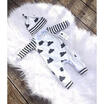 Baby Girl Boy Clothes Striped Bodysuit Romper Jumpsuit Pajamas Outfits Nightwear