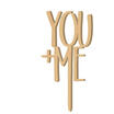 LOVE Cake Topper Sparkle Glitter Wedding Birthday Decorating Engagement Party