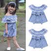 Newborn Infant Baby Girl Floral Off Shoulder Party Pageant Prom Dress Clothes