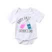 UK Stock Newborn Baby Boys Girls Summer Cotton Romper Bodysuit Jumpsuit Outfits