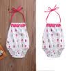 0-2T Toddler Kids Baby Girls Summer Strap Romper Jumpsuit Bodysuit Clothes White