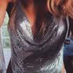 Womens Sequin Swimwear Bra Bathing Suit Bikini Tops Padded Swimsuit Beachwear A