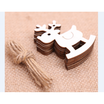10Pcs Christmas Wood Chip Tree Ornaments Xmas Hanging Pendant Decoration Gifts