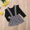 Toddler Kids Baby Girl Clothes TopsStrap Skirt Dress Party 2PCS Outfits Clothes