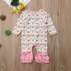 Newborn Infant Baby Girl Kids Cotton Romper Jumpsuit Bodysuit Clothes Outfit Set