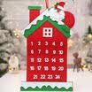 Advent Calendar Christmas Decoration Santa Claus House Reindeer Hanging Decors