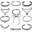 Women Chunky Collar Statement Choker Necklace Pendant Chain Vintage Jewelry KM