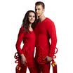 Playboy Mens Qiuyi Qiuku Warm Set Mens Foundation Thin Cotton Underwear Cotton Sweater This Years Day Red L