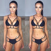 Womens Bandage Swimwear One Piece Bikini Swimsuit Bra Push Up Beachwear Bathing