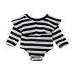 Newborn Infant Baby Girls Off Shoulder Romper Bodysuit Jumpsuit Outfits Clothes