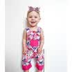 Newborn Infant Baby Girl Floral & Skull Romper Bodysuit Sunsuit Clothes Outfits