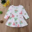 Flower Girls Princess Dress Kids Baby Party Wedding Pageant Long Sleeve Dresses