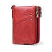 RFID 100 Leather Horse Leather Wallet Men Small Portomonee Male Cuzdan Short Coin Purse PORTFOLIO Card Holder Money Bag