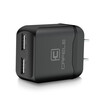 Cafele EU Plug Dual USB Charger DC 5V 24A 12W Universal Portable Travel Wall Adapter Mobile Phone Charger for iPhone Laptop