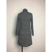 New Autumn Fashion Womens Long Sleeve Roll Neck Stripped Print High-Necked Dress