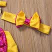 Girls Kids Baby 3pcs Tankini Bikini Set Swimwear Swimsuit Bathing Suit Beachwear