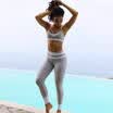 New Women Sport Pants High Waist Yoga Fitness Leggings Running Gym Trousers UK