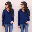 UK New Ladies Women Autumn Loose Tops Pullover Fashion Long Sleeve Blouse Shirt