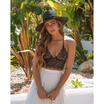 Women Lace Floral Sheer Bralette Triangle Unpadded Bra Crop Top Strappy Lingerie