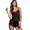 Sexy Lace Set Women Silk Sleepwear Satin Pyjamas Lingerie Nightie Bathrobe Gift