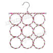 28 Hole Scarf Hanger Display Ties Belt New Holder Circle Storage Scarves Holder