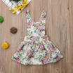AU Newborn Infant Toddler Baby Girl Floral Tops Dress Pants Clothes Sundress