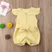 Toddler Infant Baby Girls Cotton Romper Jumpsuit Bodysuit Bowknot Clothes Outfit