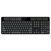 Hanging BOW HW126 wireless solar charging keyboard ultra-thin mute home notebook office keyboard black
