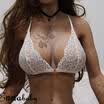 AU Women See-Through Lace Bralette Bralet Bra Bustier Crop Top Cami Tank Tops