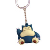 Pocket Monsters 3D Pokemon Cartoon PVC Keychain Rubber Figure Keyring Ornament Mini Pendant Pikachu Toy Accessories