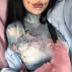 Sexy Womens Transparent Sheer Long Sleeve Mesh O Neckline Blouse Tops Shirt Club