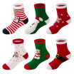 LifeWheel 1 or 6 Pairs Baby Boy Girl Toddler Christmas Holiday Cotton Funny Crew Socks for Gift