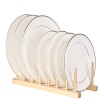 Multi-purpose Wooden Dish Rack Dishes Drying Drainer Storage Stand Holder Kitchen Cabinet Organizer for DishPlateBowlCupPot Li