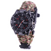 5 in 1 Outdoor Survival Watch Paracord Bracelet with CompassFire StarterWhistleParacord Emergency Survival Tool Kits