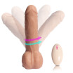 Vibrating penis dildo 360° vibrating realistic vibrating dildo with sucker testicles realistic vibrator silicone remote dildo