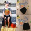 Newborn Girl Kids Halloween T-shirt Pants Headband Princess Dress Clothes 1-5T