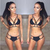 Womens Bikini Set Bandage Push-Up Padded Swimwear Swimsuit Bathing Brazilian UK