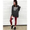 Women Long Sleeve Crew Neck Tunic Tops Sweater Round Hem Casual Cotton Blouse AU