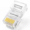 Shanze SAMZHE SJ-5030 ultra-five network crystal head over Category 5 RJ45 network crystal head 8P8C computer network cable connector Cat5e crystal head 30