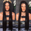 Silky Straight Full Lace Wig Brazilian Hair Straight Glueless Full Lace Human Hair Wig With Baby Hair For Black Women