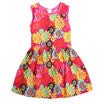 Summer Toddler Kids Girl Princess Sleeveless Floral Lace Pierced Party Dress RED
