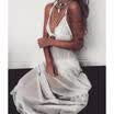 Women Lace Crochet Summer Beach Bikini Cover Up Long Swimwear Dress Bathing Suit