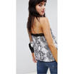 US Women Sexy V Neck Leopard Print Cami Tank Vest Blouse Lace Crop Top Clubwear