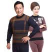 Antarctic thermal underwear men&women in the elderly cold warm jacquard sets of mothers installed large yards underwear suit N105D11401 male gray gray head-L