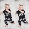 AU 2pcs Kids Baby Girls Boys Fox Short Sleeve T-shirtPants Outfits Set Clothing