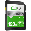 OV SD card 128G 80MB s memory card class10 high-speed storage SDXC SLR digital camera car flash memory card