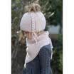 Kids Girls Hat with Scarf Tie Up Baby Hat Winter Set Cap with Scarf Warm