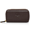St Paul&39s key bag fashion casual men&39s first layer of leather crossed double zipper brown multi-function key case