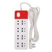 Morning light M & G AEA98643 double row eight combination hole total control power socket plug plug panel board line 28 meters